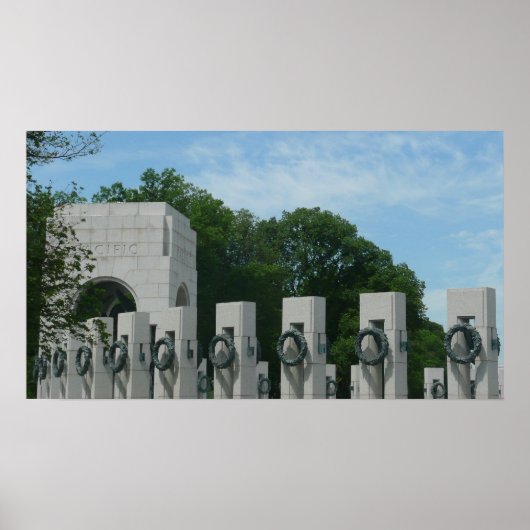 ワシントンDCのWWIIメモリアルリースII ポスター (正面)