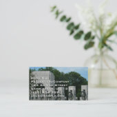 ワシントンDCのWWIIメモリアルリースII 名刺 (スタンド正面)