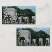 ワシントンDCのWWIIメモリアルリースII 名刺 (正面/裏面)