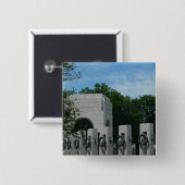 ワシントンDCのWWIIメモリアルリースII 缶バッジ (正面&裏面)