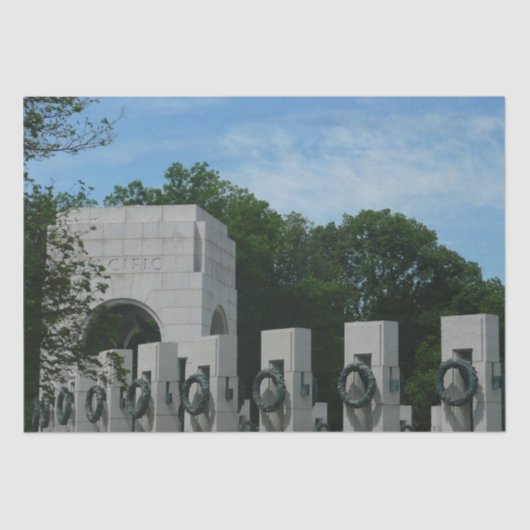 ワシントンDCのWWIIメモリアルリースII 薄葉紙 (正面)