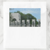 ワシントンDCのWWIIメモリアルリースII 長方形シール (バッグ)