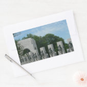 ワシントンDCのWWIIメモリアルリースII 長方形シール (封筒)