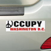 ワシントンDCを占領する バンパーステッカー (車上)