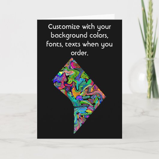 ワシントンDCを自由にデザインしたカード カード (正面)