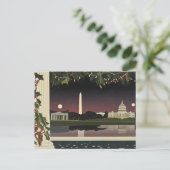 ワシントンDCアールデコスタイルカードCityscape ポストカード (スタンド正面)