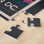 ワシントンDCイラストレーション旅行芸術ヴィンテージ ジグソーパズル (側面)