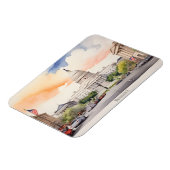 ワシントンDCウォーターカラーアート マグネット (左側)