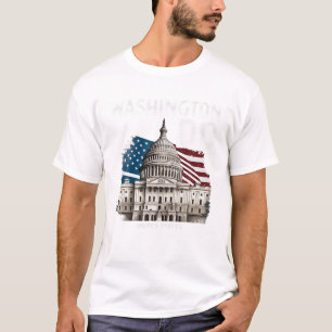 ワシントンDCキャピトルヒルUSAお土産ギフトメンズ Tシャツ