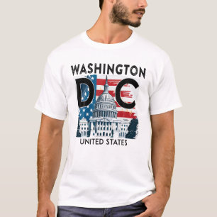 ワシントンDCキャピトルヒルUSAお土産ギフトメンズ Tシャツ