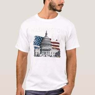 ワシントンDCキャピトルヒルUSAお土産ギフトメンズ Tシャツ