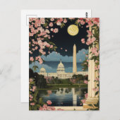ワシントンDCキャピトル建物モニュメントヴィンテージ ポストカード (正面/裏面)