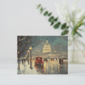 ワシントンDCキャピトル建物ヴィンテージレトロカード ポストカード (スタンド正面)