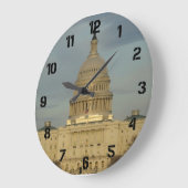 ワシントンDCキャピトル建物 ラージ壁時計 (傾斜)