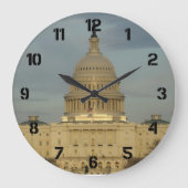 ワシントンDCキャピトル建物 ラージ壁時計 (正面)