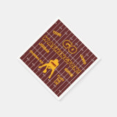 ワシントンDCサッカーファン紙ナプキン スタンダードカクテルナプキン (角)