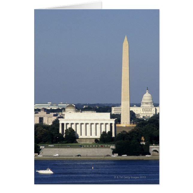 ワシントンDCスカイラインと米国キャピトル建物2 (正面)