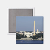 ワシントンDCスカイラインと米国キャピトル建物2 マグネット (正面/裏面)