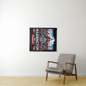 ワシントンDCスカイラインのランドマークアート タペストリー (インサイチュ(横))