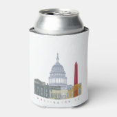 ワシントンDCスカイラインポスター 缶クーラー (缶正面)