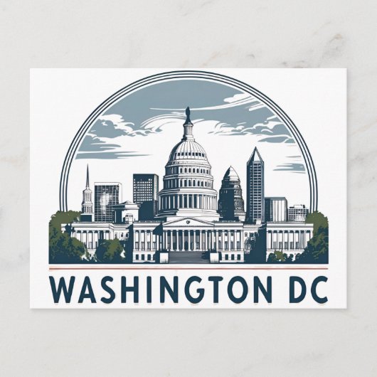 ワシントンDCスカイライン ポストカード (正面)