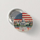 ワシントンDCスカイライン 缶バッジ (正面&裏面)