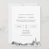 ワシントンDCスカイラ結婚インの写真招待状 招待状 (正面)