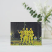 ワシントンDCナイトでベトナム戦争記念碑 ポストカード (スタンド正面)