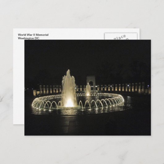 ワシントンDCナイト世界大戦記念館 ポストカード (正面/裏面)
