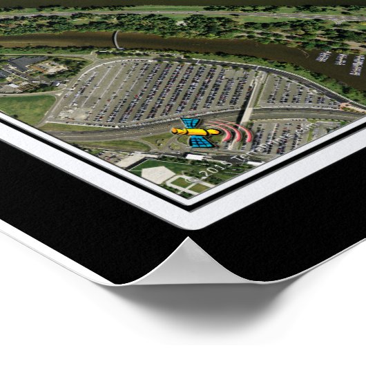 ワシントンDCナショナル・モール宇宙衛星 ポスター (角)