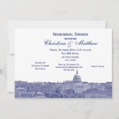 ワシントンDCネイビースカイラインシルエットリハーサルDn 招待状 (正面)