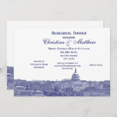 ワシントンDCネイビースカイラインシルエットリハーサルDn 招待状 (正面/裏面)