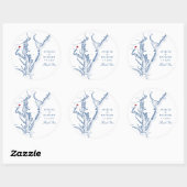 ワシントンDCネイビー結婚式の引き出物 ラウンドシール (シート)