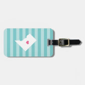 ワシントンDCハート | ホームタウン ラゲッジタグ (正面横)