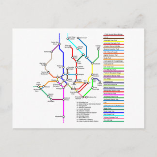 ワシントンDCバイクマップポストカード ポストカード