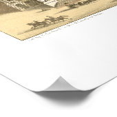 ワシントンDCパノラママップ – 1857 ポスター (角)