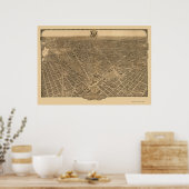 ワシントンDCパノラママップ – 1921 ポスター (キッチン)