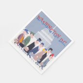 ワシントンDCペーパーナプキン スタンダードランチョンナプキン (角)