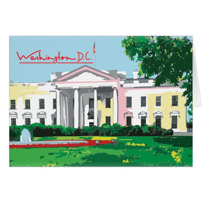 ワシントンDCホワイトハウス (正面横)