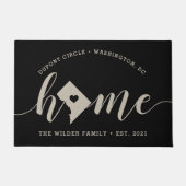 ワシントンDCホームタウンパーソナライズされた ドアマット (正面)