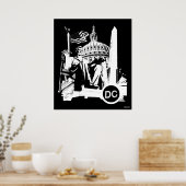 ワシントンDCポスター ポスター (キッチン)