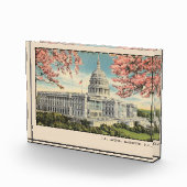 ワシントンDCポストカードUSキャピトルさくらんぼの花 フォトブロック (右)