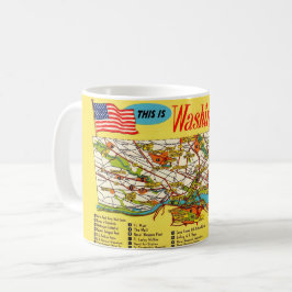 ワシントンDCマップマグ コーヒーマグカップ