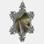 ワシントンDCメトロ鉄道駅 スノーフレークピューターオーナメント (左)