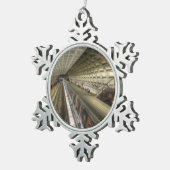 ワシントンDCメトロ鉄道駅 スノーフレークピューターオーナメント (右)