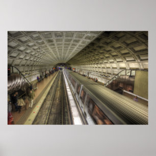 ワシントンDCメトロ鉄道駅 ポスター