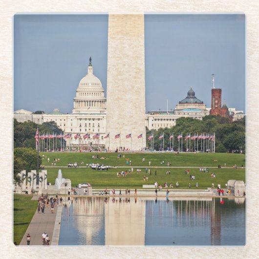 ワシントンDCモール ガラスコースター (正面)