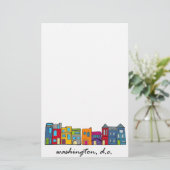 ワシントンDCローハウス 便箋 (スタンド正面)