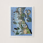 ワシントンDCヴィンテージ旅行からの挨拶 ジグソーパズル (縦)