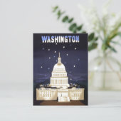 ワシントンDCヴィンテージ旅行 ポストカード (スタンド正面)